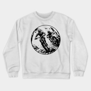 Downhill Bike Race Crewneck Sweatshirt